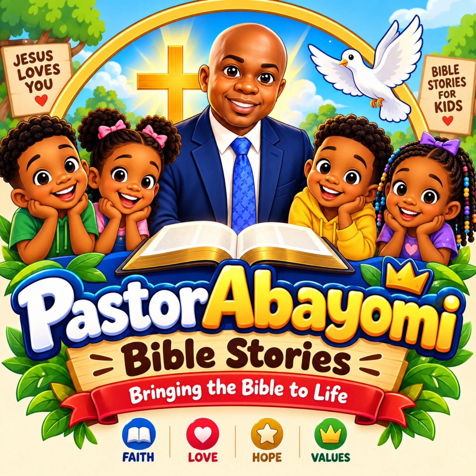 PASTOR ABAYOMI BIBLE STORIES logo
